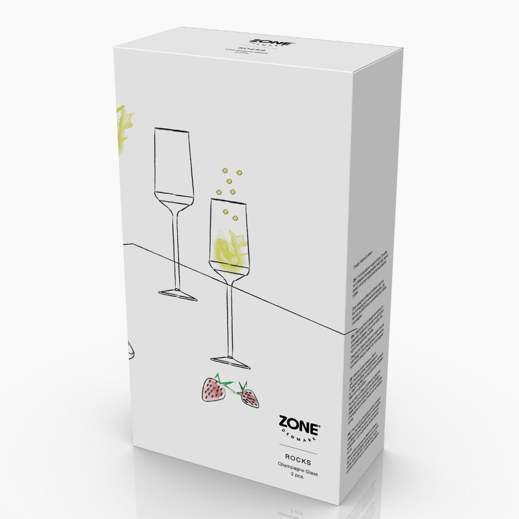 Rocks Champagne Glass 2 pcs