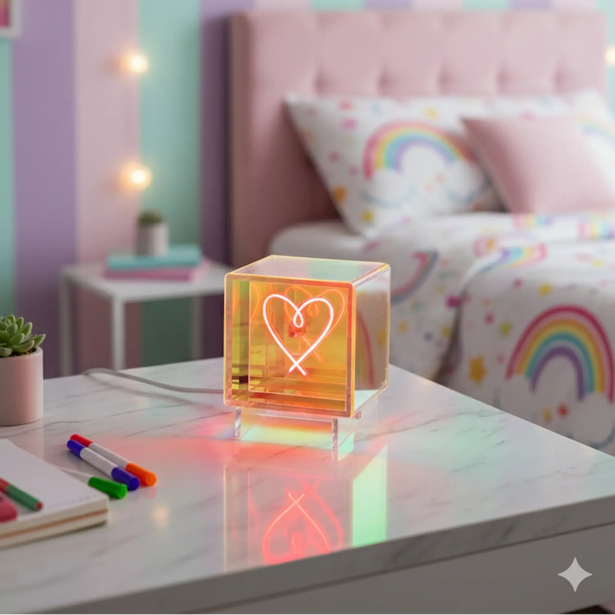 Heart - Light Cube