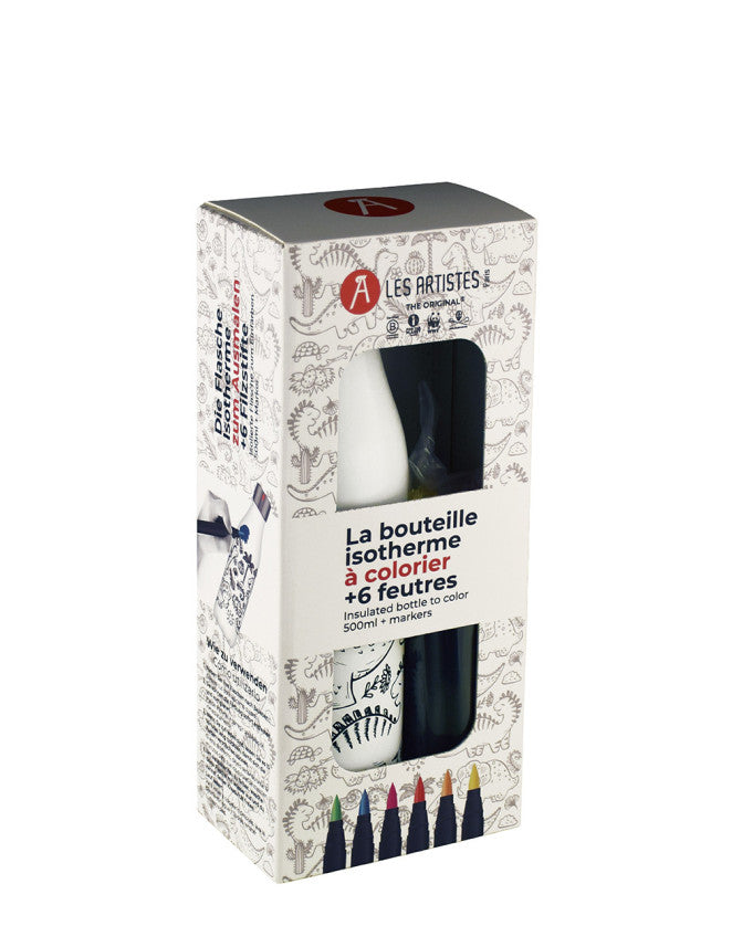 Les Artistes Paris - Insulated Bottle Creative Color Set Dino 500ML