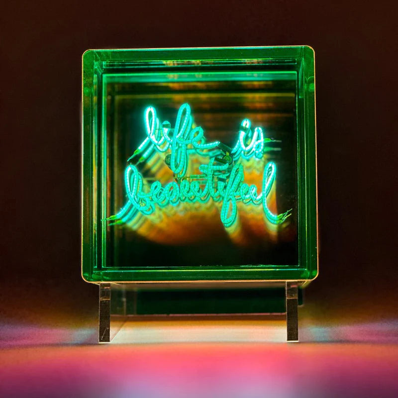 Life Is Beautiful Light Cube