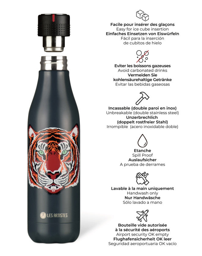 Les Artistes Paris - Insulated Bottle Tiger - 500ML