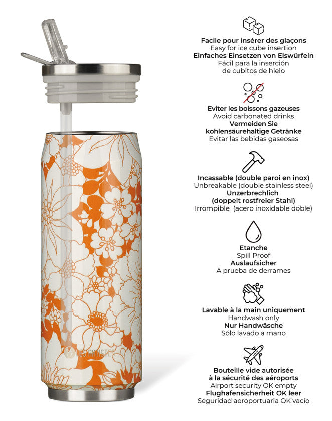 Les Artistes Paris - Insulated Can Orange Flower - 500ML