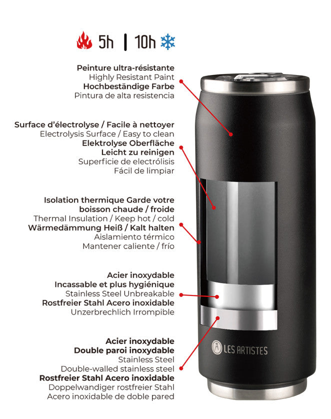 Les Artistes Paris - Insulated Can Creative Color Set Dino - 500ML