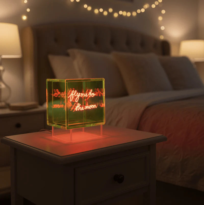 Fly Me To The Moon Light Cube