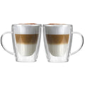 Vialli Design - Set of 2 Double-Wall Glasses with Handle 250ML - Livio Duo 1654