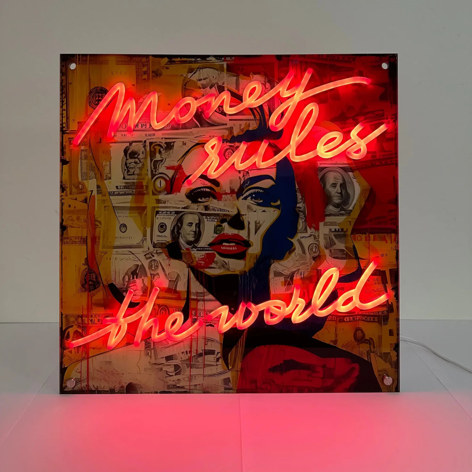 Money Rules The World Light Frame