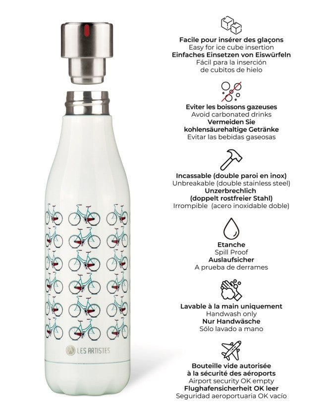 Les Artistes Paris - Insulated Bottle Bicycle - 500ML