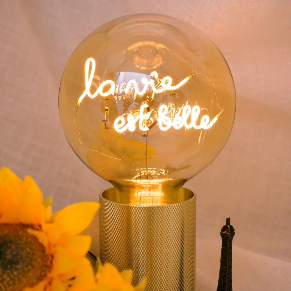 La Vie Est Belle - Wired Bulb