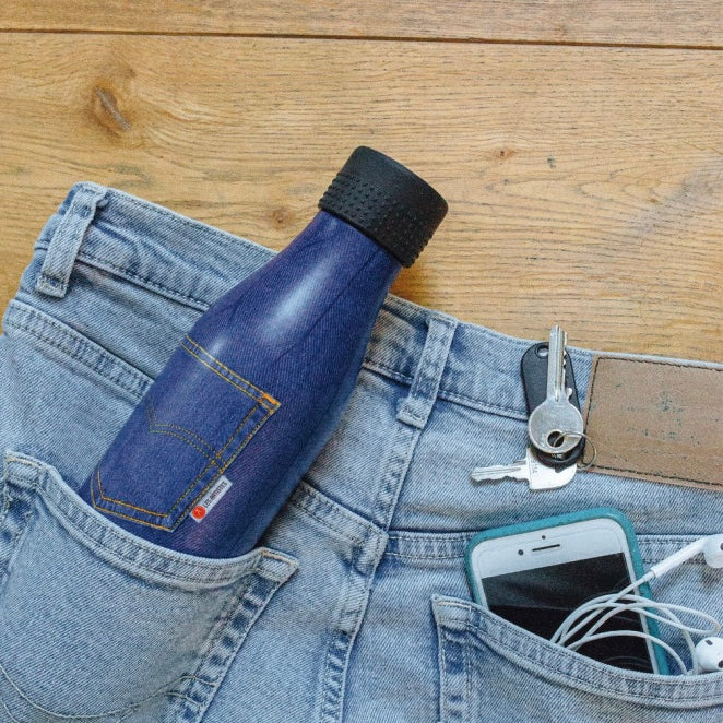 Insulated Bottle Poche Bleu Jean - 500ML