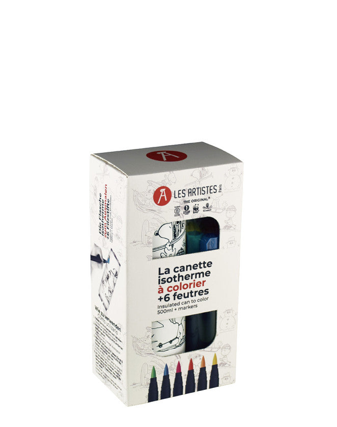 Insulated Can Creative Color Set Snoopy - 500ML