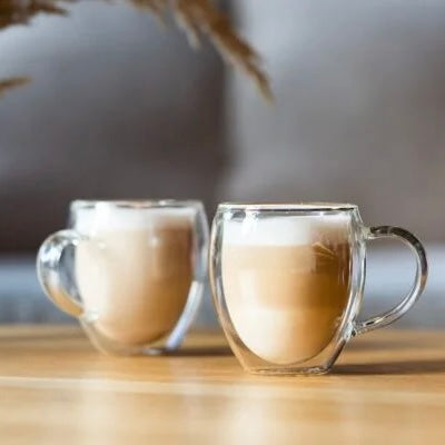 Vialli Design - Set of 2 double-walled glasses with ear Noa 250ML - 29767