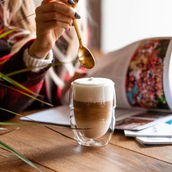 Vialli Design - Set of 2 double-walled glasses 300ML - Sferico 7961