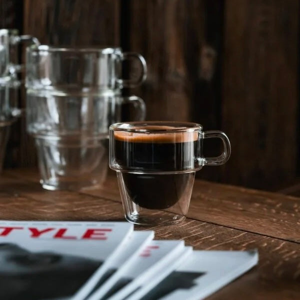 Vialli Design - Set of 6 double-walled espresso glasses 150ML - Senso 27435