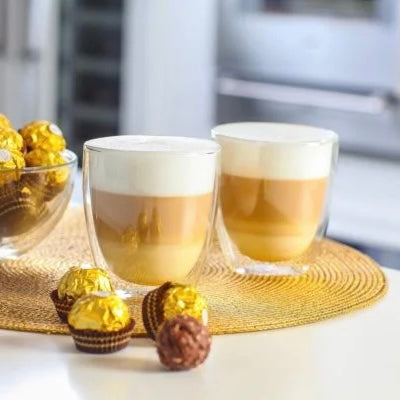 Vialli Design - Set of 2 double-walled glasses Amo 320ML - 24144