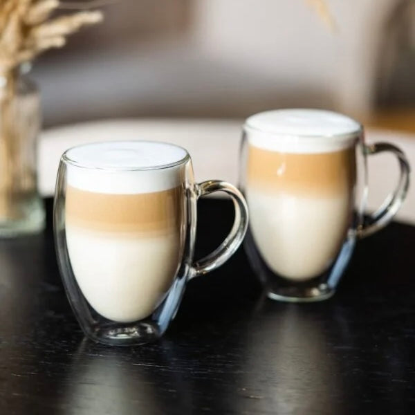 Vialli Design - Set of 2 double-walled highball glasses with earpiece Noa 360ML - 29774