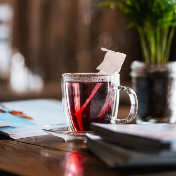 Vialli Design - Set of 2 cups with saucers with double wall 250ML - Amo 27565