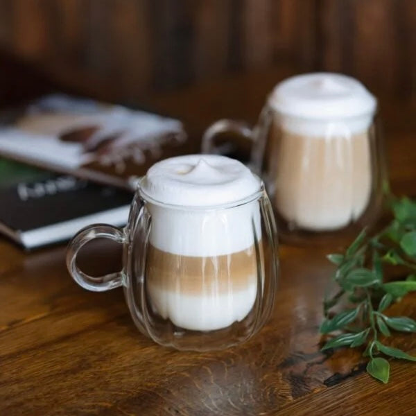 Vialli Design - Set of 2 glasses with handle Tulip 350ML - 8814