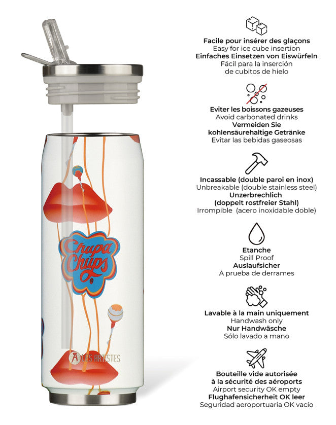 Les Artistes Paris - Insulated Can Chupa Kiss - 500ML *ED*