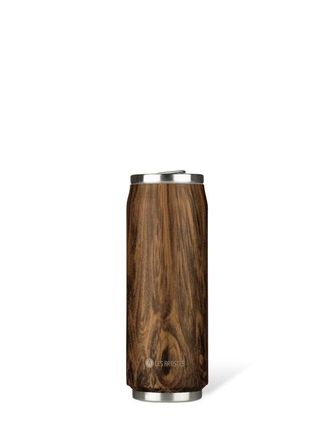 Insulated Can Wood - 500ML