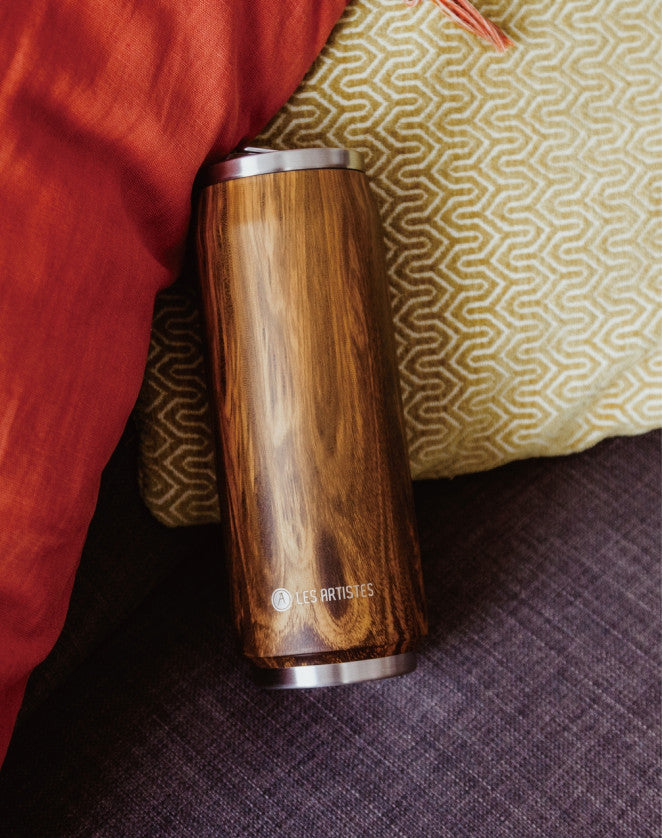 Insulated Can Wood - 500ML