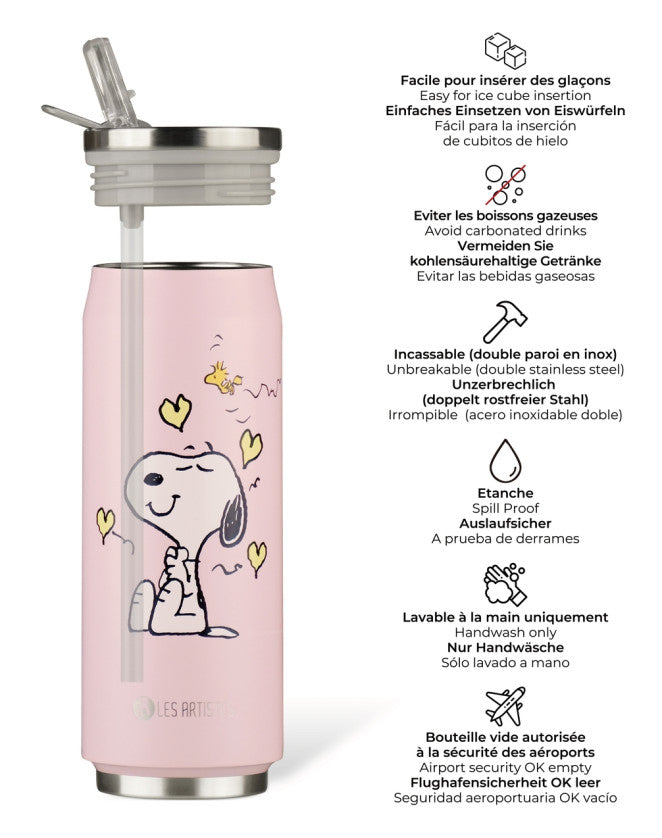 Les Artistes Paris - Insulated Can Enjoy Snoopy - 500ML