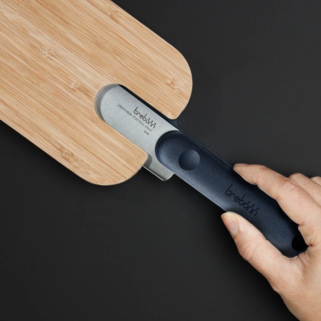 Trebonn - Artu Salami Black Edition – Bamboo Cutting Board with Integrated Knife for Slicing Cured Meats