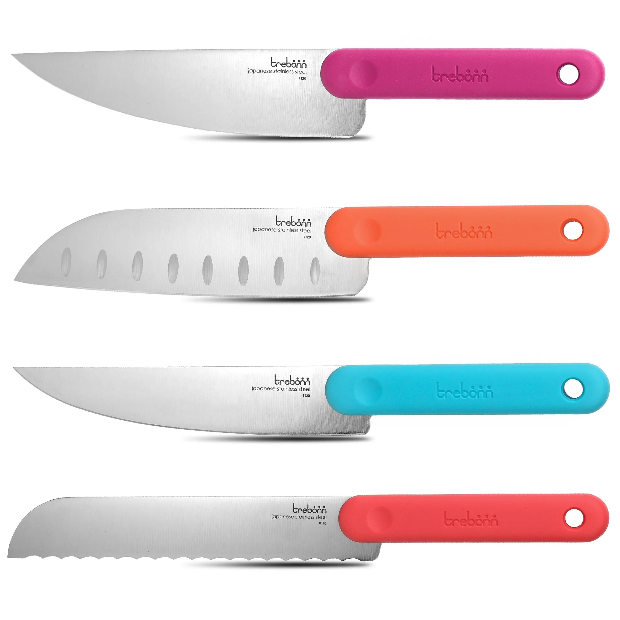 Knife Set – Set of 4 Japanese Stainless Steel Kitchen Knives