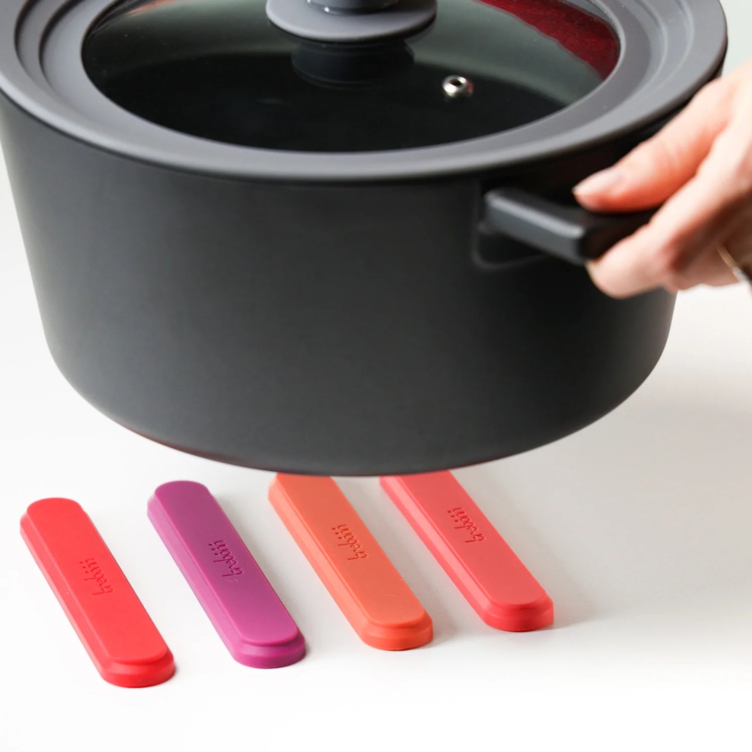 Domino – Trivet Made of 4 Colored Silicone Bars