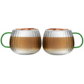 Vialli Design - Set of 2 glasses with green ear 350ML - Tulip 1197