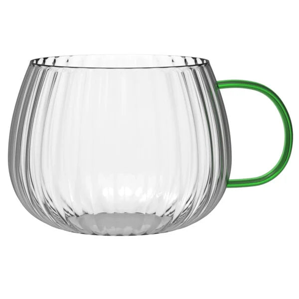 Vialli Design - Set of 2 glasses with green ear 350ML - Tulip 1197