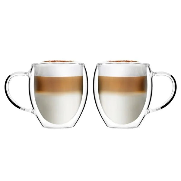 Vialli Design - Set of 2 double-walled glasses with ear Noa 250ML - 29767