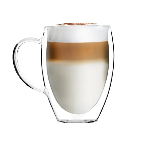 Vialli Design - Set of 2 double-walled highball glasses with earpiece Noa 360ML - 29774