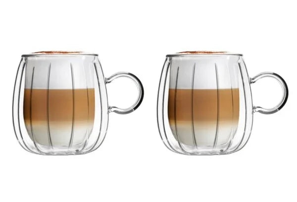 Vialli Design - Set of 2 glasses with handle Tulip 350ML - 8814