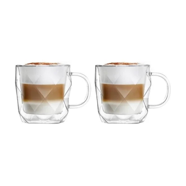 Vialli Design - Set of 2 Geo Cups 330ML - 8500