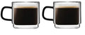 Vialli Design - Set of 2 double-walled espresso glasses Carbon 80ML - 8548
