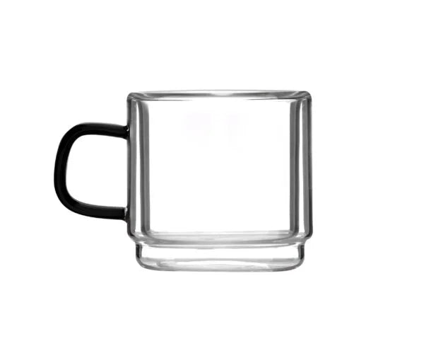 Vialli Design - Set of 2 double-walled espresso glasses Carbon 80ML - 8548