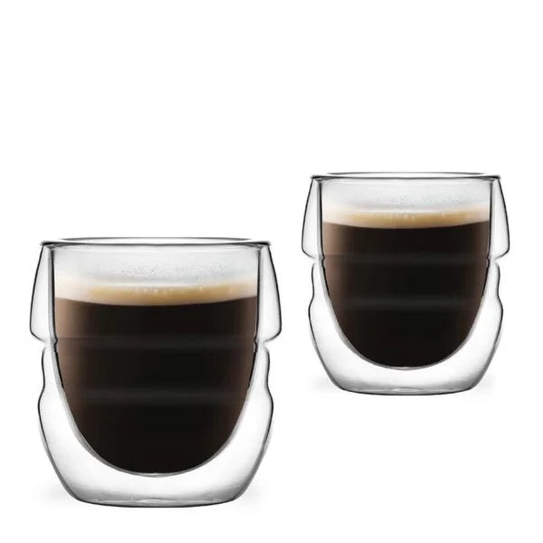 Vialli Design - 2 double-walled espresso glasses 70ML - Sferico 7947