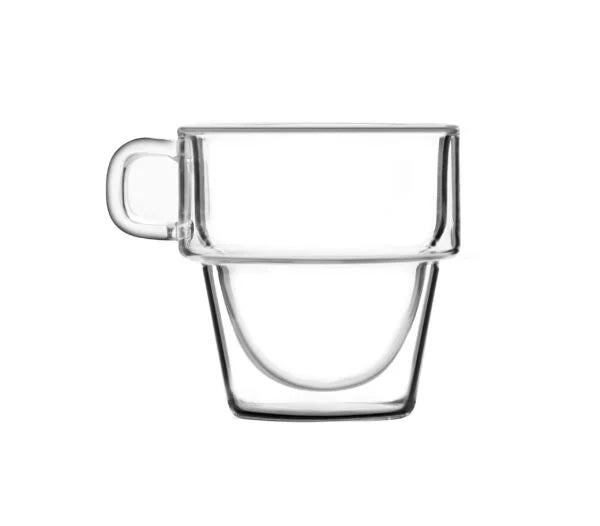 Vialli Design - Set of 6 double-walled espresso glasses 150ML - Senso 27435