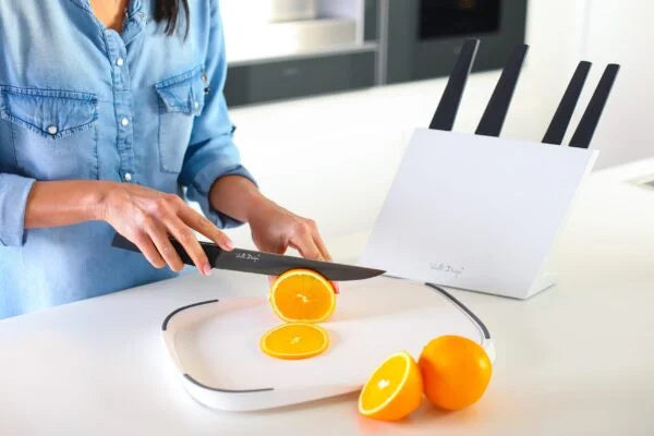 Set of 5 knives in VOLO non-stick block white